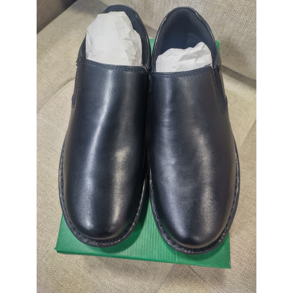 Eastland Newport Mens 11 Wide Black Leather Slip On Loafers Shoes 7181W - Picture 1 of 7